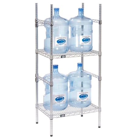 Nexel 5 Gallon Water Bottle Storage Rack, 4 Bottle Capacity 797083